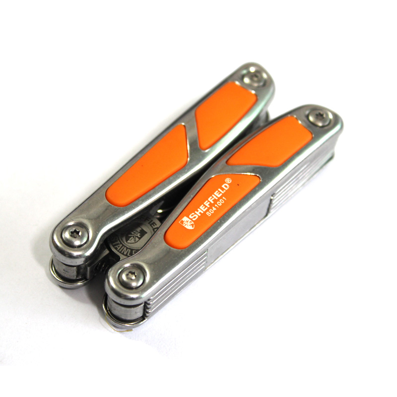 钢盾 S041001迷你不锈钢多用钳子 多功能工具钳 便携可折叠尖嘴钳