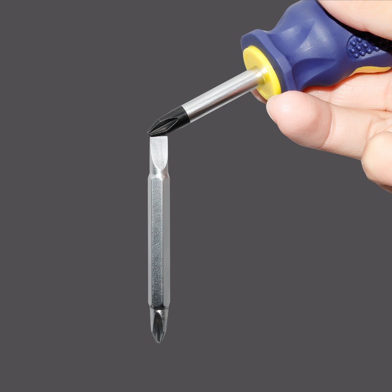 短柄螺丝刀两用改刀超小型迷你萝卜头改锥双头十字一字家用螺丝批