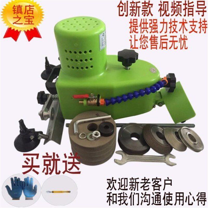 玻璃磨边机小型玻璃磨边机直边圆边斜边鱼缸磨边石材瓷砖手提磨机