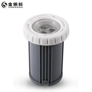 LED嵌入式胶膜水下灯12V胶膜泳池灯具RGB3W塑料胶膜池水景灯IP68