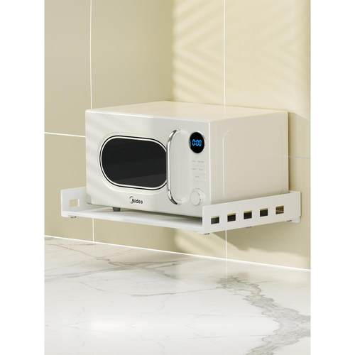 cs厨房置物架免打孔墙上微波炉架子壁挂家用台面电饭锅烤箱支架收