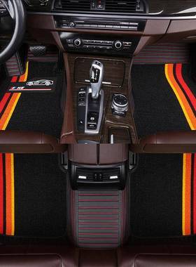 适用于新宝马5系3系740LiX3X5X6530li实木地板X1木板汽车脚垫