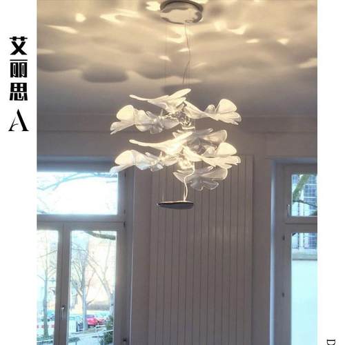 意大利artemidechlorophilia花瓣吊灯客厅卧室艺术雕花设计师灯