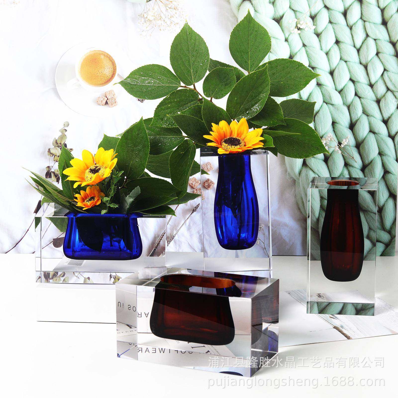 简约北欧风格摆件家居客厅花器长方横竖款彩蓝色茶色干花花插花瓶,畜牧/养殖物资,畜牧/养殖器械,淘宝优惠券,粉丝福利购,淘宝优惠卷