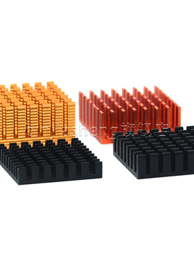 路由内存显卡CPU 散热片28*28*6/8/11/15mm银色/黑色/金色 散热块