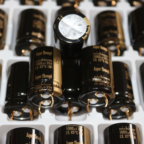尼吉康超级穿透 KG Super Through 35V1000UF 镀金脚电容