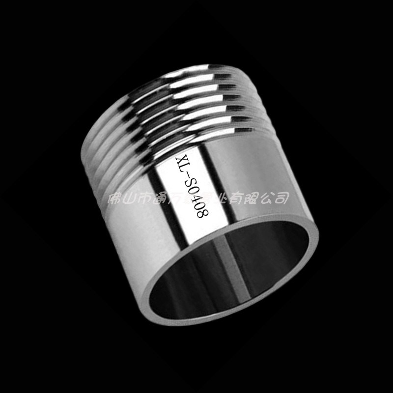 304不锈钢单头直通短外丝外螺纹接头外牙水管丝扣管件连接3分 4分