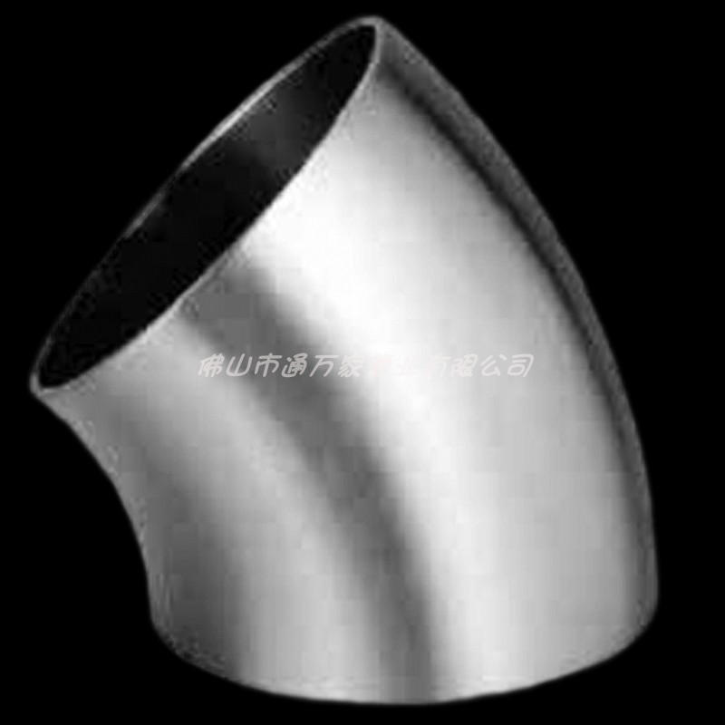 厂家直销304不锈钢45度弯头卫生级焊接弯头食品级内外精抛对焊弯