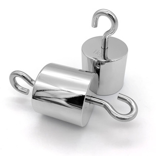 M1级单钩砝码10N砝码2kg双钩带钩砝码1kg吊钩砝码5KG拉力砝码20kg