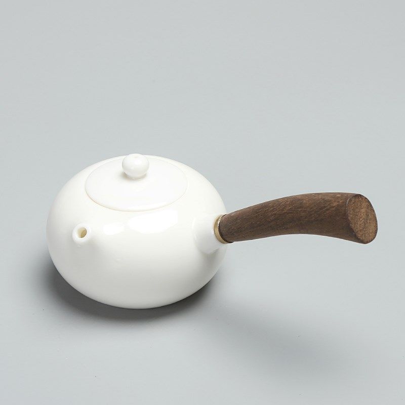 德化白瓷西施壶陶瓷茶壶功夫茶具家用手工羊脂玉侧把带过滤小单壶,3C数码配件,USB多功能数码宝,淘宝优惠券,粉丝福利购,淘宝优惠卷