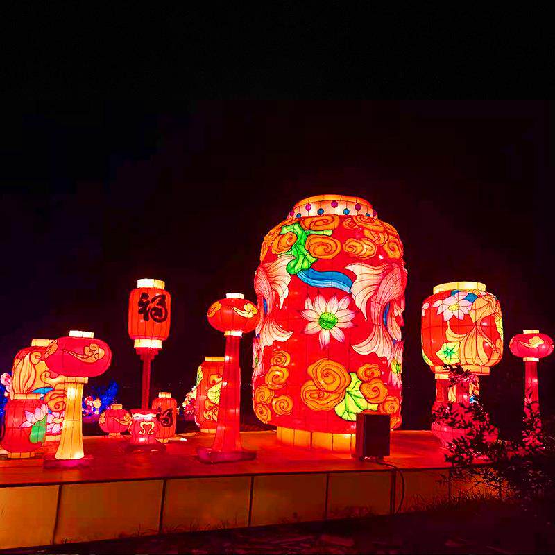 浙江户外古风花灯创意灯中国风装饰灯仿真led传统彩灯防水灯笼摆