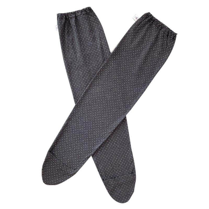 老人护膝纯棉加长护腿袜宽松不勒老寒腿膝盖保暖睡觉穿的过膝袜套