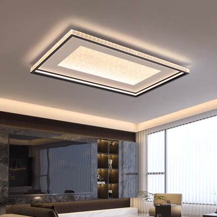 广东中山2026新款LED现代简约吸顶灯客厅卧室餐厅灯铝材方形灯具