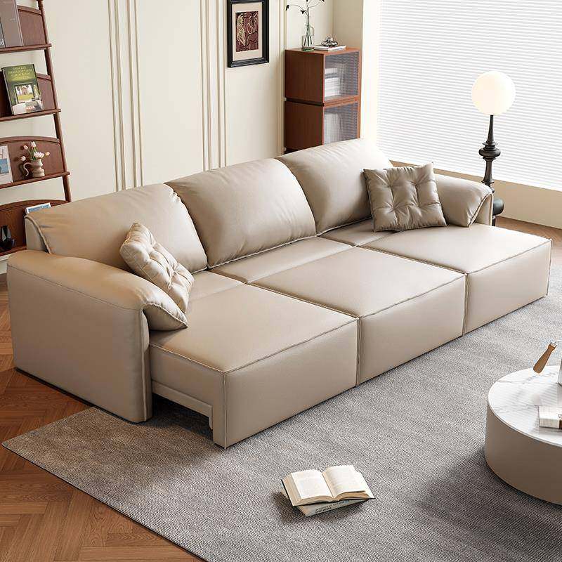 DDC意式极简多功能大象耳朵真皮沙发床小户型电动可调节沙发床,住宅家具,皮艺沙发,淘宝优惠券,粉丝福利购,淘宝优惠卷