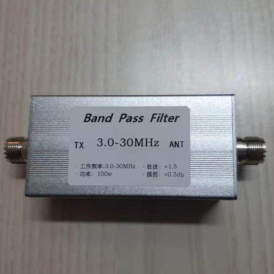 3-30MHz带通滤波器 BPF 滤波器 M母座LC滤波器 提高选择性 100w