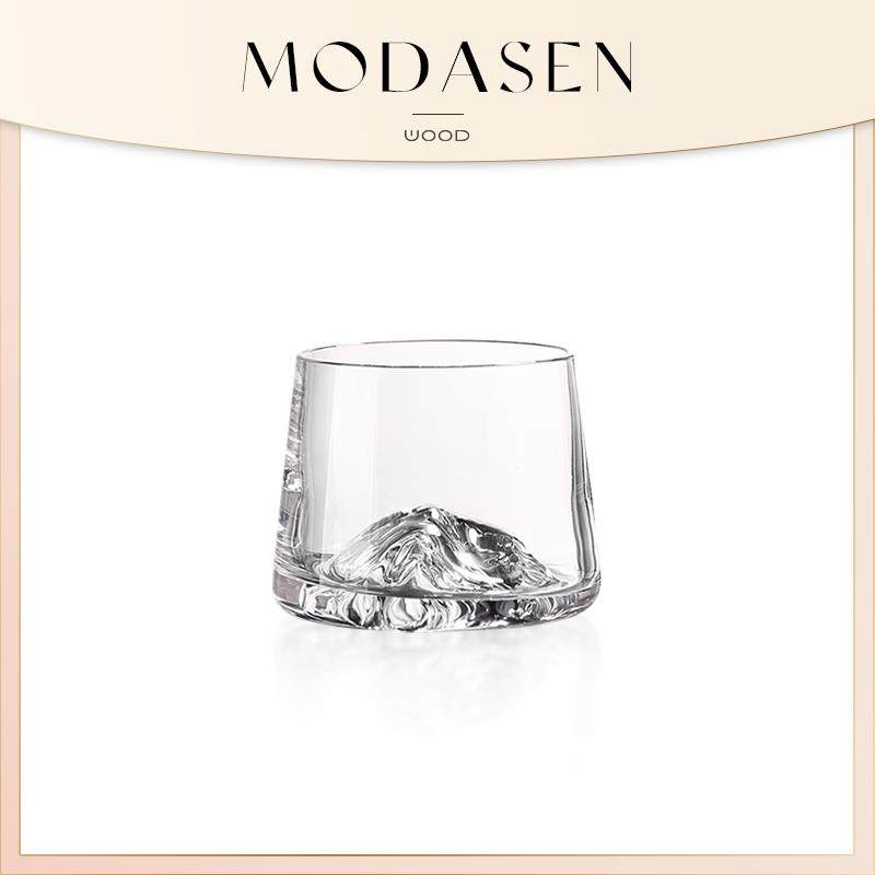 MODASEN丨雪山 COPD高档创意玻璃威士忌酒杯冰川观山杯烈酒杯礼物