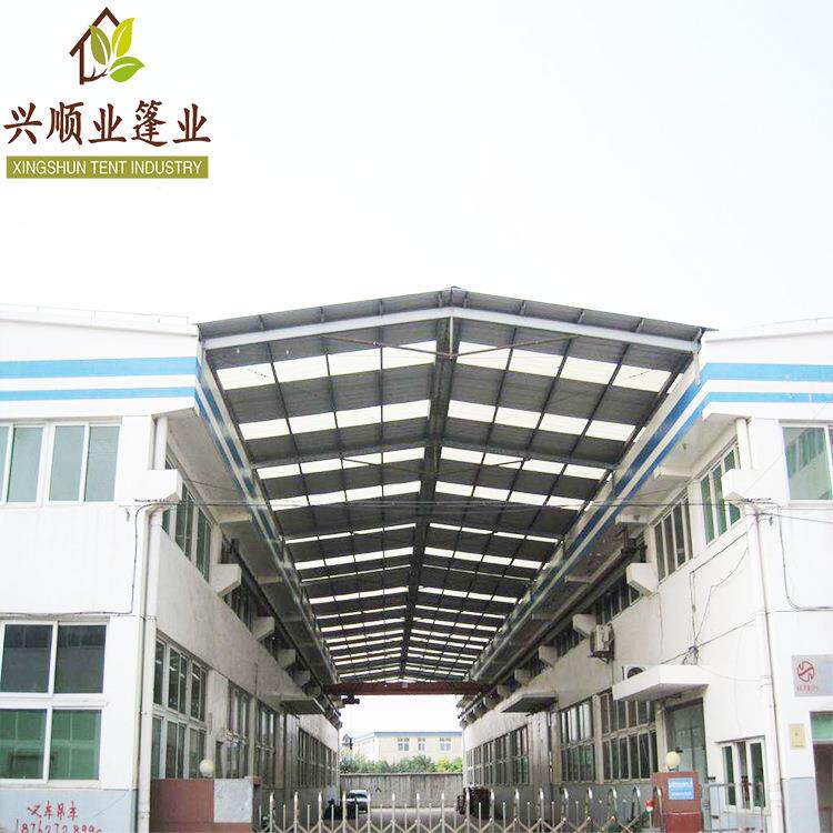 深圳钢结构厂房雨棚彩钢瓦雨棚悬空钢结构遮阳雨棚制作设计安装