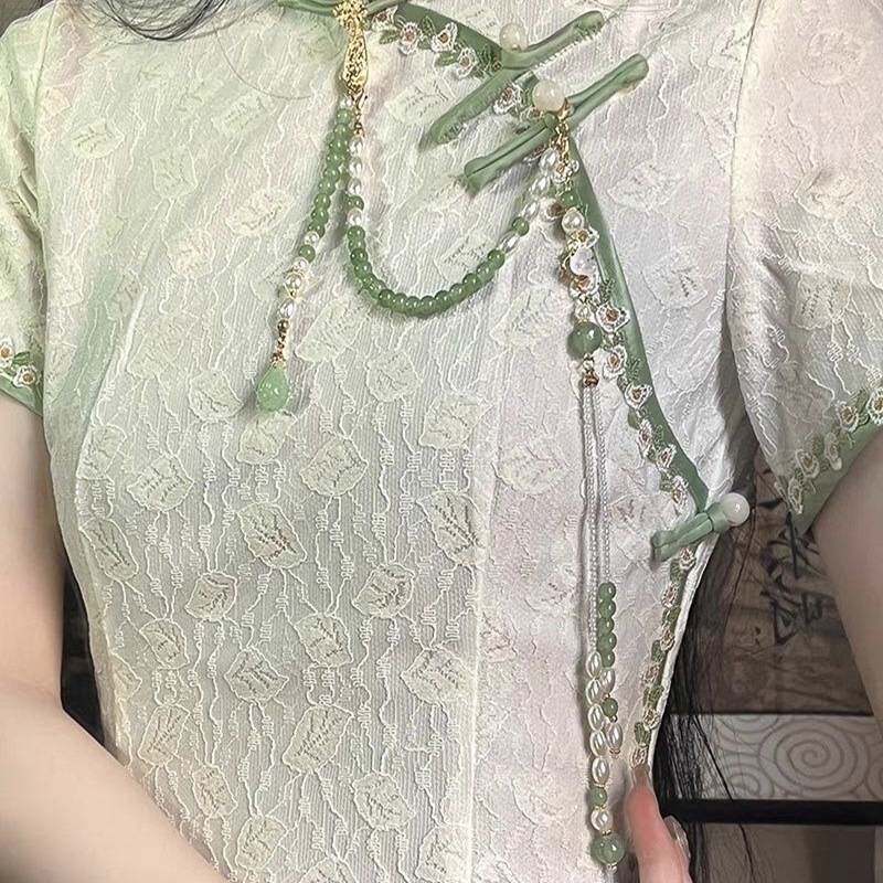 新中式复古旗袍压襟茶服古装服饰挂饰气质日常百搭小清新饰品挂件