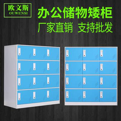皮钢制小9门矮柜6门铁更衣小柜学书生包柜家用OWS-979储物鞋柜多