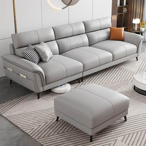 新科技布代沙发简约款现客厅小户型家北欧轻奢直排三四87772人位