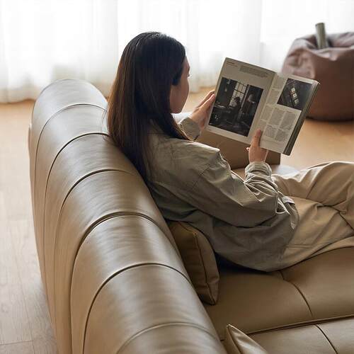 简约现代意新式26982真沙皮复上古发直排客厅3人以适用2025款