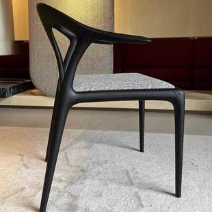 木北实餐椅欧家用设餐桌椅子计师餐厅靠背凳子M95休闲茶椅泡茶主