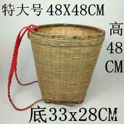 竹筐编背篓小背儿童舞蹈篓演NJN玩具家用竹背表篼买菜道背具背篓