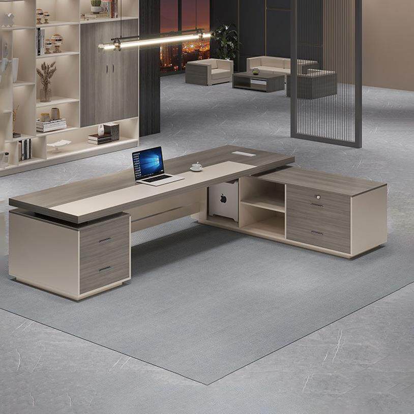 大班台老简板桌约现代时尚大气轻高档桌63229总裁经理办公室奢用