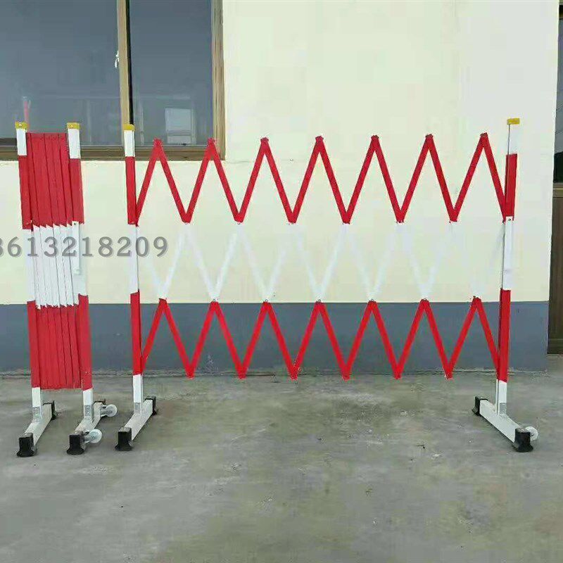 绝缘伸缩围栏硬质安全遮拦隔离栏玻璃钢片式围栏电力护栏可移动