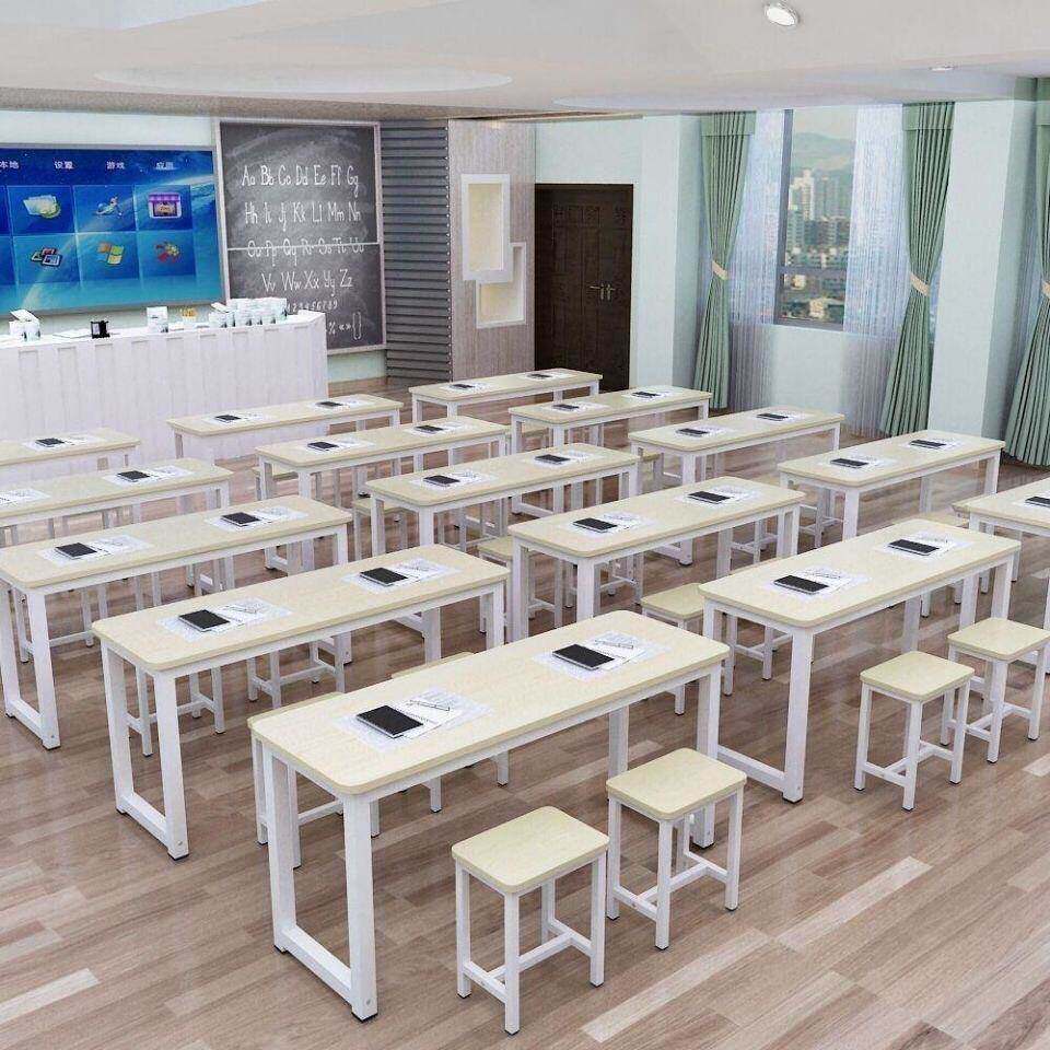 培辅家桌厂直销长条桌单双人课桌椅中小训学生补习班导KOG培训班