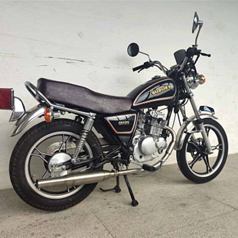 复古摩托车改装大圆型全镀铬反光镜 天骏GN鑫源游侠后视镜倒车镜