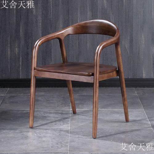 实美特餐椅中式椅子北欧RVZ单人木房书餐厅高约级舒美特复古简休