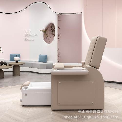美甲发美足椅按摩足浴沙发电纹动绣ZNN美甲美沙睫沙发足足疗洗脚