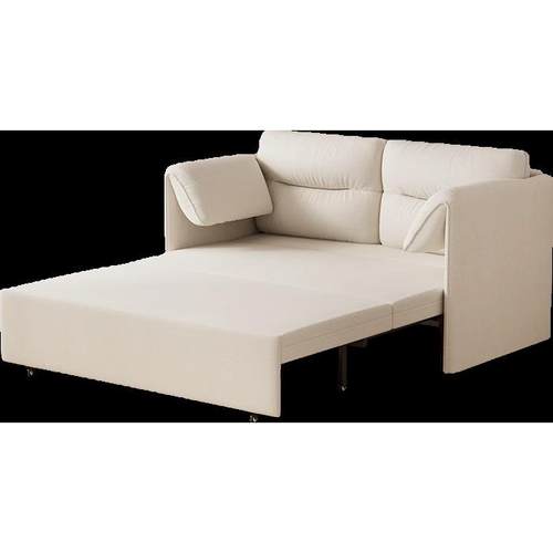 沙发折叠两用功能缩大HEI象客厅小户型2024新款多床奶油风伸双人