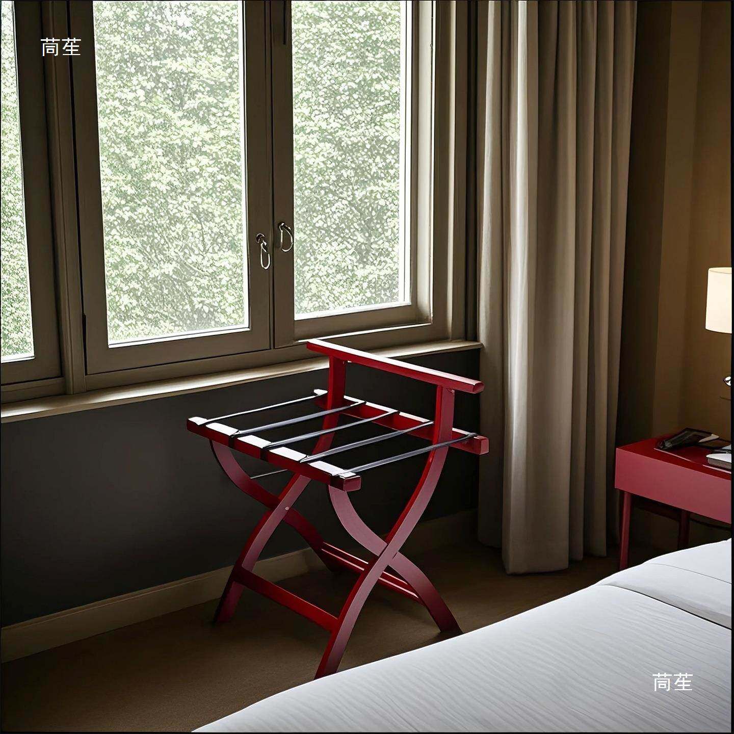 酒店客房行放李架用服置架宾馆行李衣置物家tj#j#%$*可折叠餐厅实