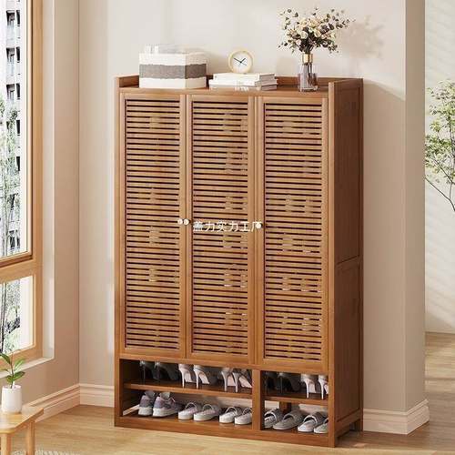 门口简家用NTJ鞋柜多省空间鞋架一体层进纳门玄关收经济型楼易道