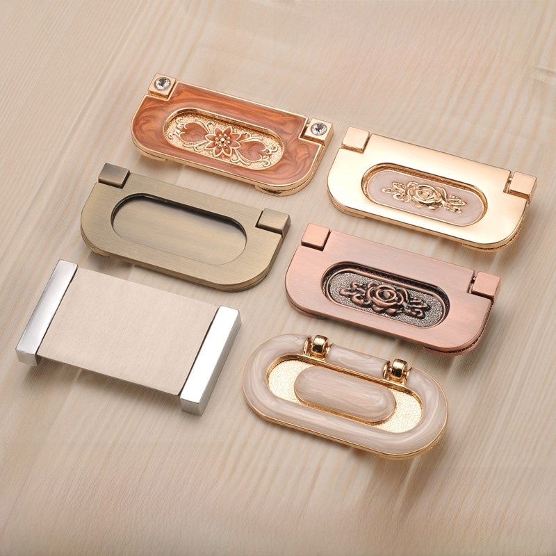 欧式隐形衣柜门把手抽屉暗藏明装平拉手现代简约橱柜柜子拉环把手