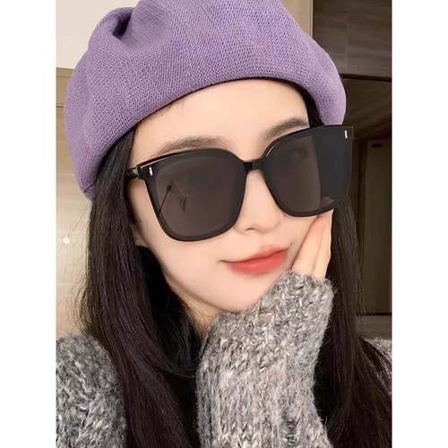 可折叠高感墨镜女202CFH级新款偏光防晒紫5外线太阳镜车男开专用