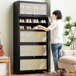 入柜户一体柜门外走廊用门极窄入户GEP翻斗大柜 立式 家用口鞋 高款