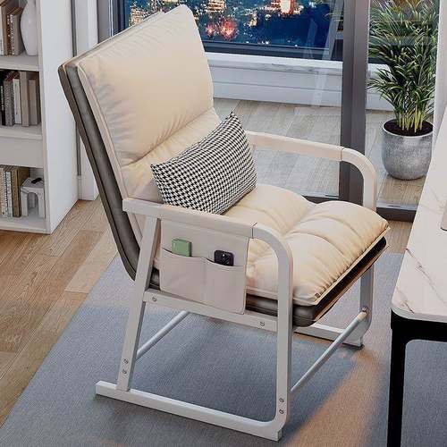 电椅子脑家用女卧室靠背办公室折叠躺椅舒PMW服生久坐宿舍人沙懒