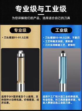 大木工刀具修边刀带轴承双刃直大锣刀机雕刻修EUY边机头全铣刀刀