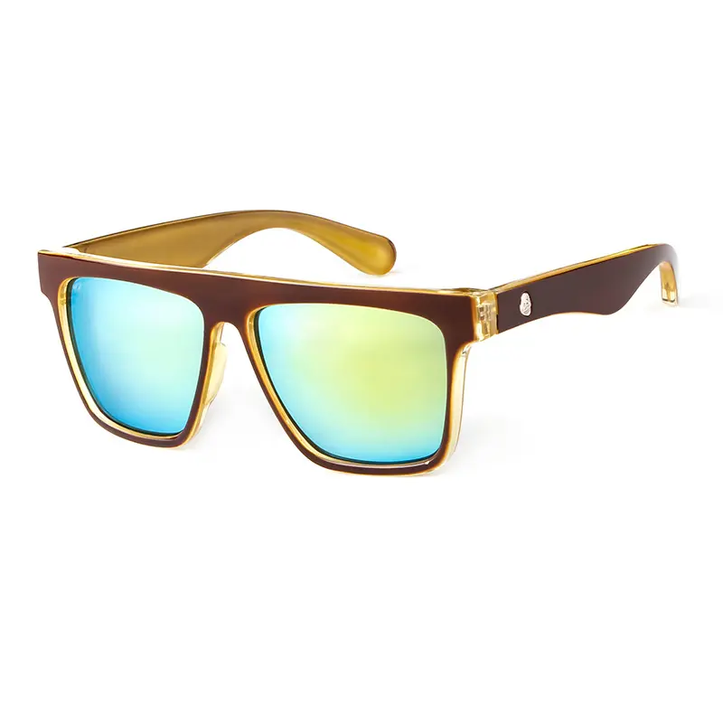 新款欧美时尚方形大框复古太阳眼镜骑行墨镜男士高级感运动护目镜