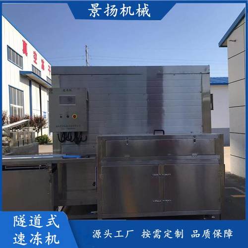 鱿鱼隧道式速冻机海参鲍鱼快速冷冻设备水饺包子单体速冻