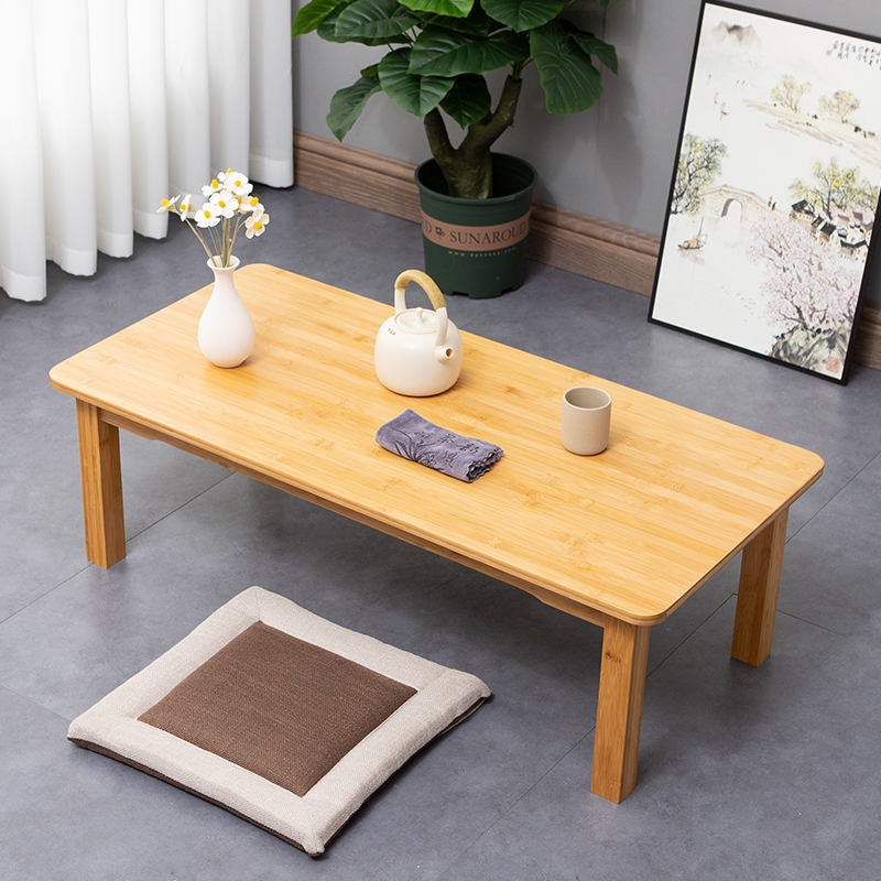 楠竹桌子炕桌飘窗床上榻榻米桌实木小方桌电脑桌小茶几矮桌座地桌