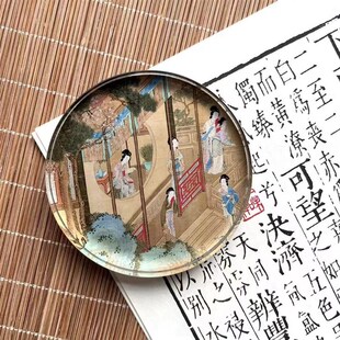 静德斋镇纸水晶镇尺文房四宝中国风书法国画创作用品摆件压书器