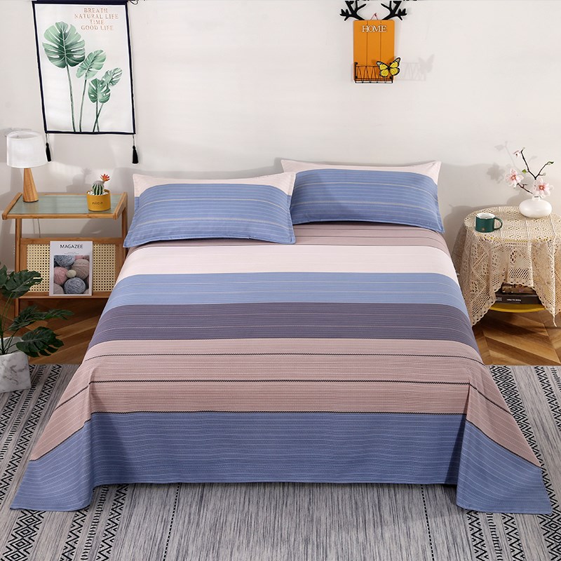 A类床单单件加厚纯棉磨毛秋冬双人1.5m全棉被单三件套1.2单人宿舍