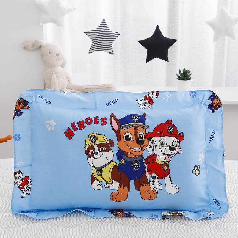 纯棉儿童枕套3050全棉花边枕头套40x60单个宝宝学生午睡网