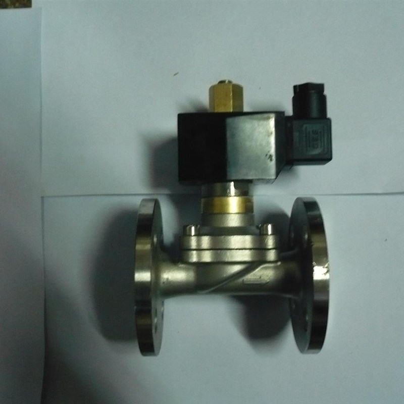 2W-15BFK不锈钢法兰常开电磁阀 水阀气阀博普220V