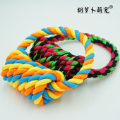 大狗棉绳玩具拉布拉多金毛哈士奇绳结互动耐咬玩具狗咬绳磨牙绳子