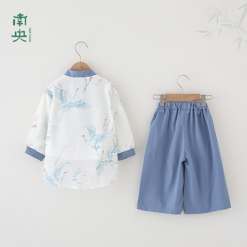 中国风男童汉服春秋套装改良古装儿童唐装秋季男孩国学服演出服装